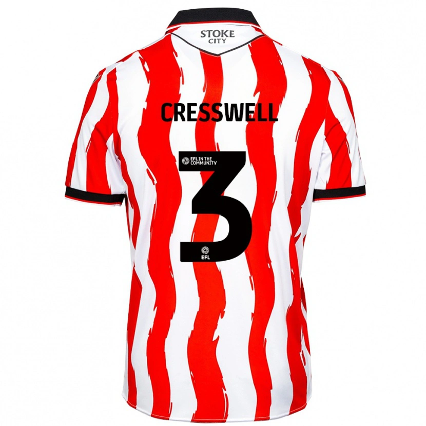 Danxen Heren Aaron Cresswell #3 Wit Rood Thuisshirt Thuistenue 2025/26 T-Shirt België