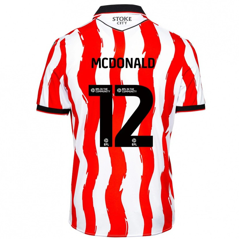 Danxen Heren Kayleigh Mcdonald #12 Wit Rood Thuisshirt Thuistenue 2025/26 T-Shirt België
