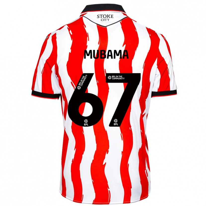 Danxen Heren Divin Mubama #67 Wit Rood Thuisshirt Thuistenue 2025/26 T-Shirt België
