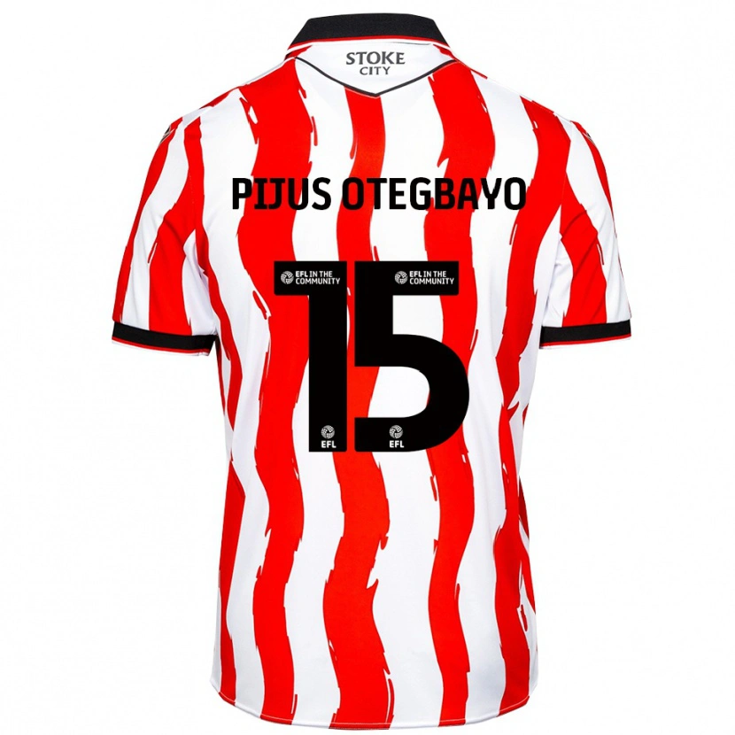 Danxen Heren Raphael Pijus Otegbayo #15 Wit Rood Thuisshirt Thuistenue 2025/26 T-Shirt België