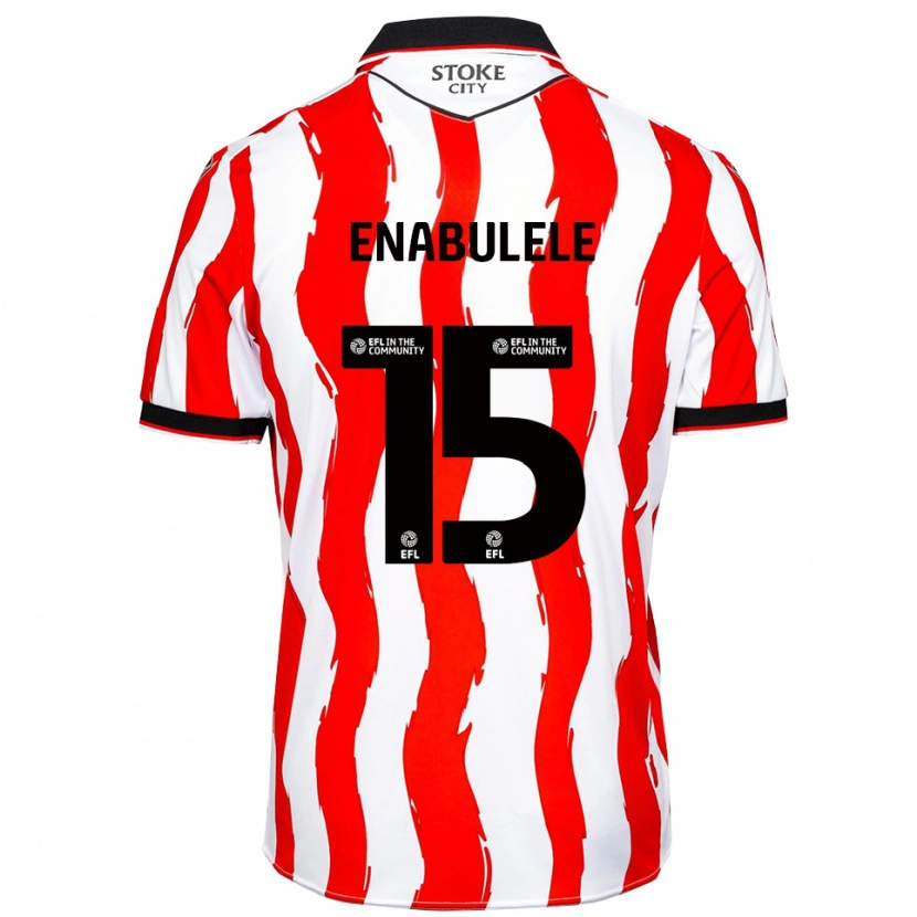 Danxen Heren Oghosaiwi Enabulele #15 Wit Rood Thuisshirt Thuistenue 2025/26 T-Shirt België
