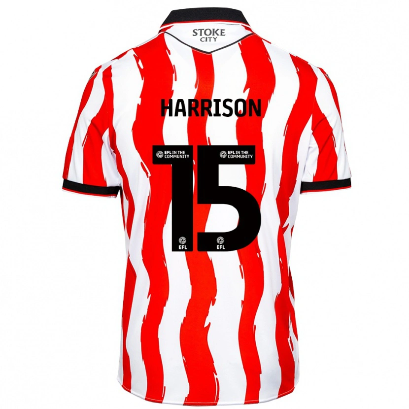 Danxen Heren Max Harrison #15 Wit Rood Thuisshirt Thuistenue 2025/26 T-Shirt België