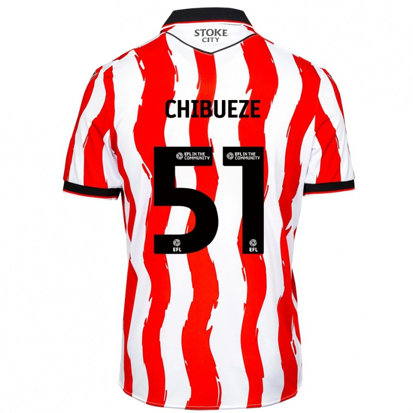Danxen Heren Chinonso Chibueze #51 Wit Rood Thuisshirt Thuistenue 2025/26 T-Shirt België