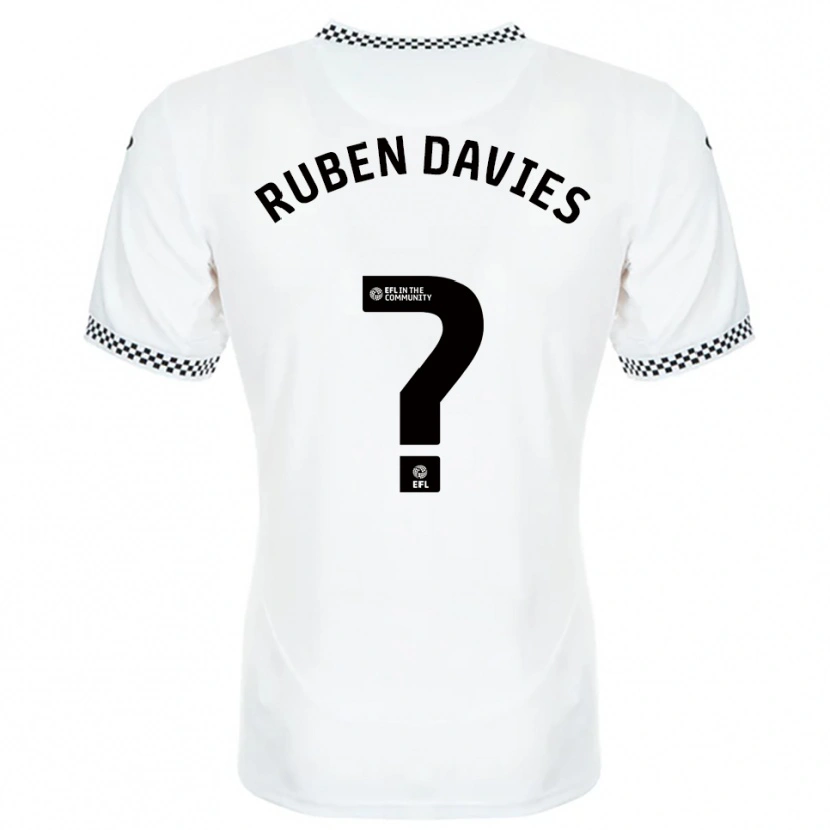 Danxen Heren Ruben Davies #0 Wit Oranje Thuisshirt Thuistenue 2025/26 T-Shirt België