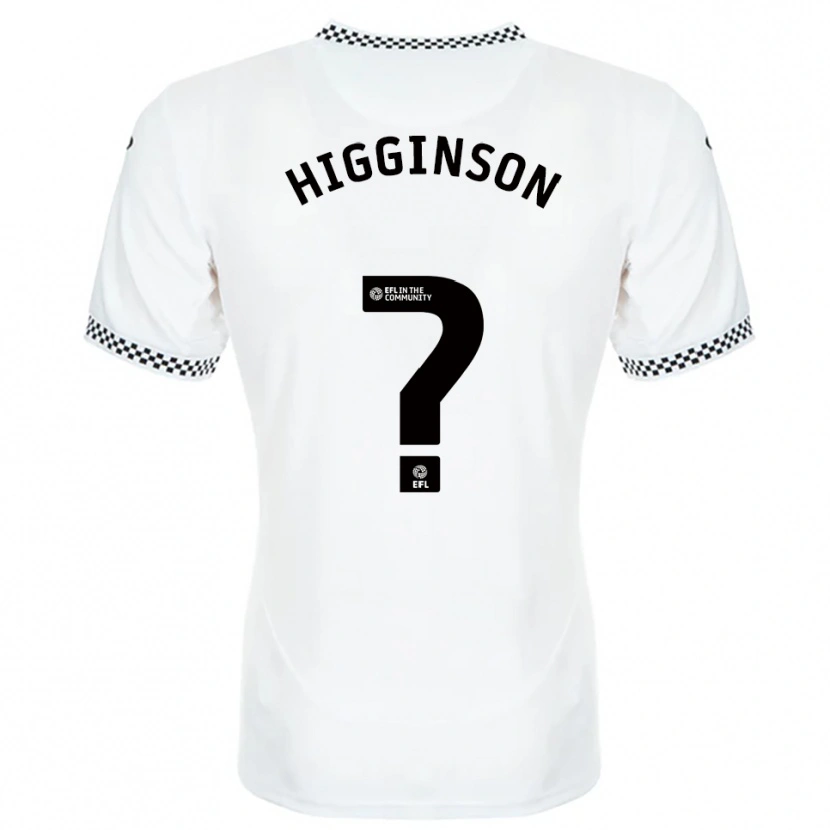 Danxen Heren Kiel Higginson #0 Wit Oranje Thuisshirt Thuistenue 2025/26 T-Shirt België