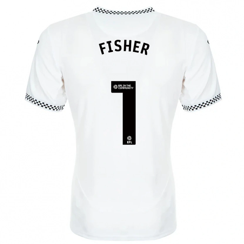 Danxen Heren Andy Fisher #1 Wit Oranje Thuisshirt Thuistenue 2025/26 T-Shirt België