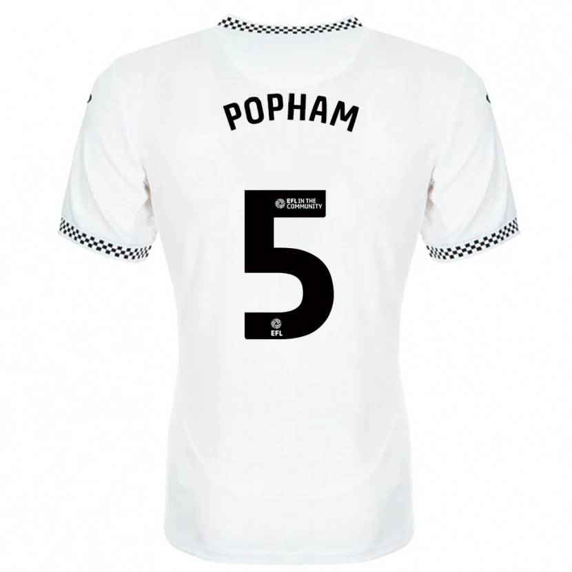 Danxen Heren Brogan Popham #5 Wit Oranje Thuisshirt Thuistenue 2025/26 T-Shirt België