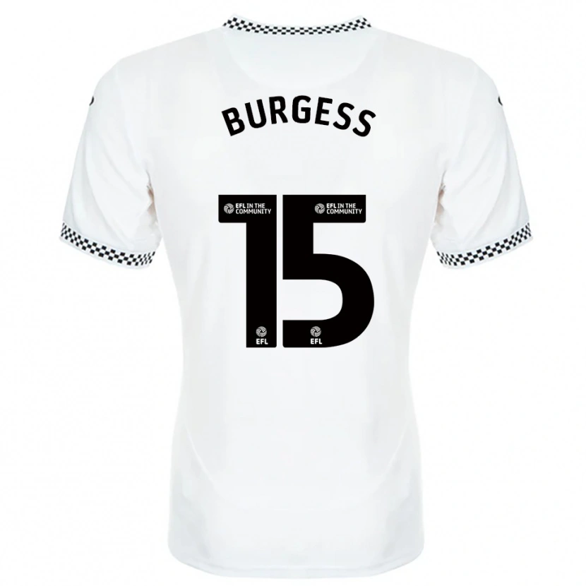 Danxen Heren Cameron Burgess #15 Wit Oranje Thuisshirt Thuistenue 2025/26 T-Shirt België