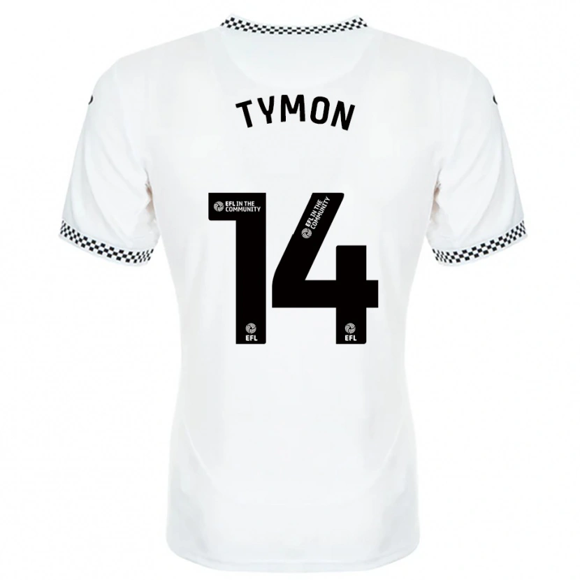 Danxen Heren Josh Tymon #14 Wit Oranje Thuisshirt Thuistenue 2025/26 T-Shirt België