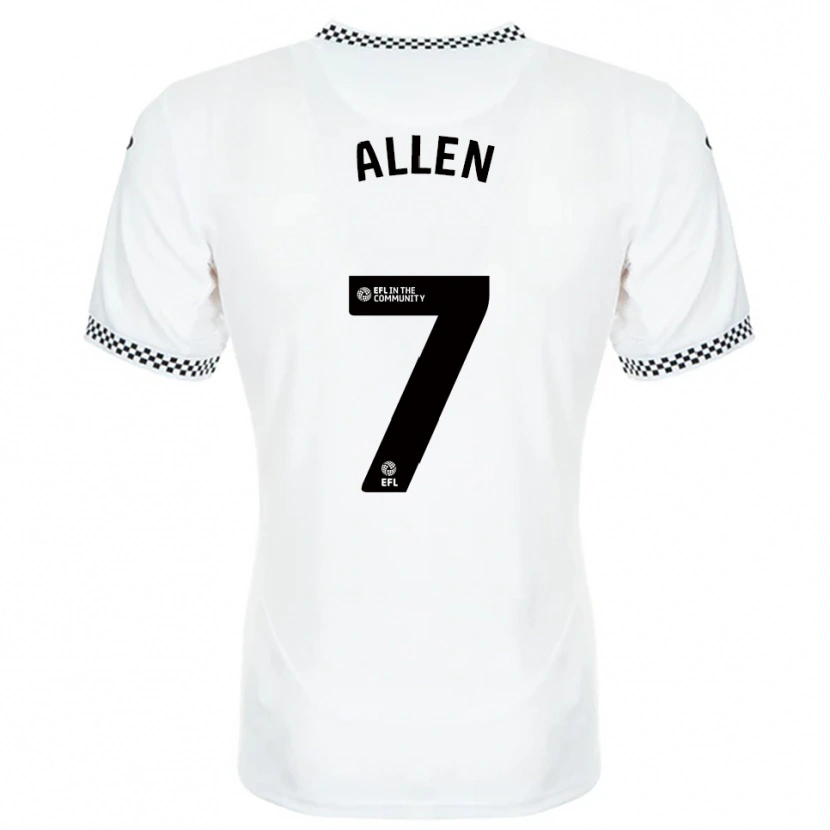 Danxen Heren Joe Allen #7 Wit Oranje Thuisshirt Thuistenue 2025/26 T-Shirt België