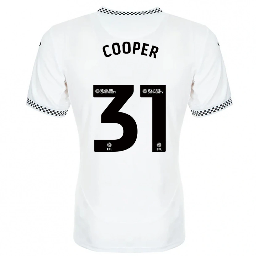 Danxen Heren Oliver Cooper #31 Wit Oranje Thuisshirt Thuistenue 2025/26 T-Shirt België