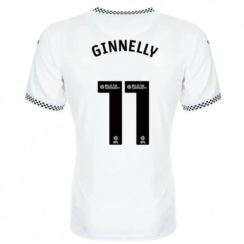 Danxen Heren Josh Ginnelly #11 Wit Oranje Thuisshirt Thuistenue 2025/26 T-Shirt België
