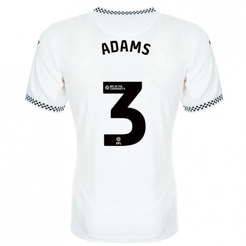 Danxen Heren Sarah Adams #3 Wit Oranje Thuisshirt Thuistenue 2025/26 T-Shirt België