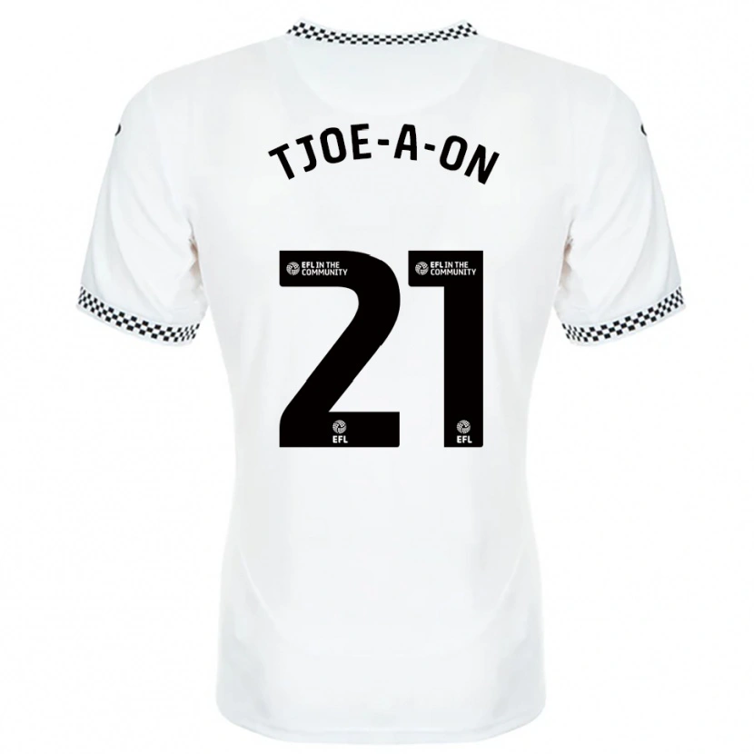 Danxen Heren Nathan Tjoe-A-On #21 Wit Oranje Thuisshirt Thuistenue 2025/26 T-Shirt België