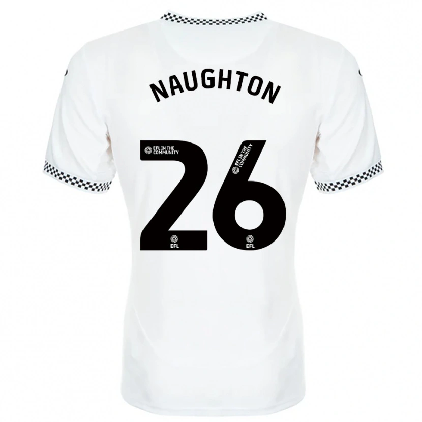 Danxen Heren Kyle Naughton #26 Wit Oranje Thuisshirt Thuistenue 2025/26 T-Shirt België