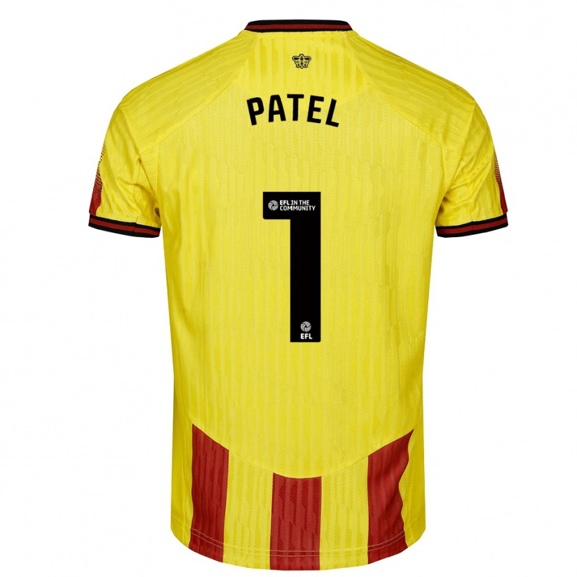 Danxen Heren Safia Middleton-Patel #1 Geel Rood Thuisshirt Thuistenue 2025/26 T-Shirt België