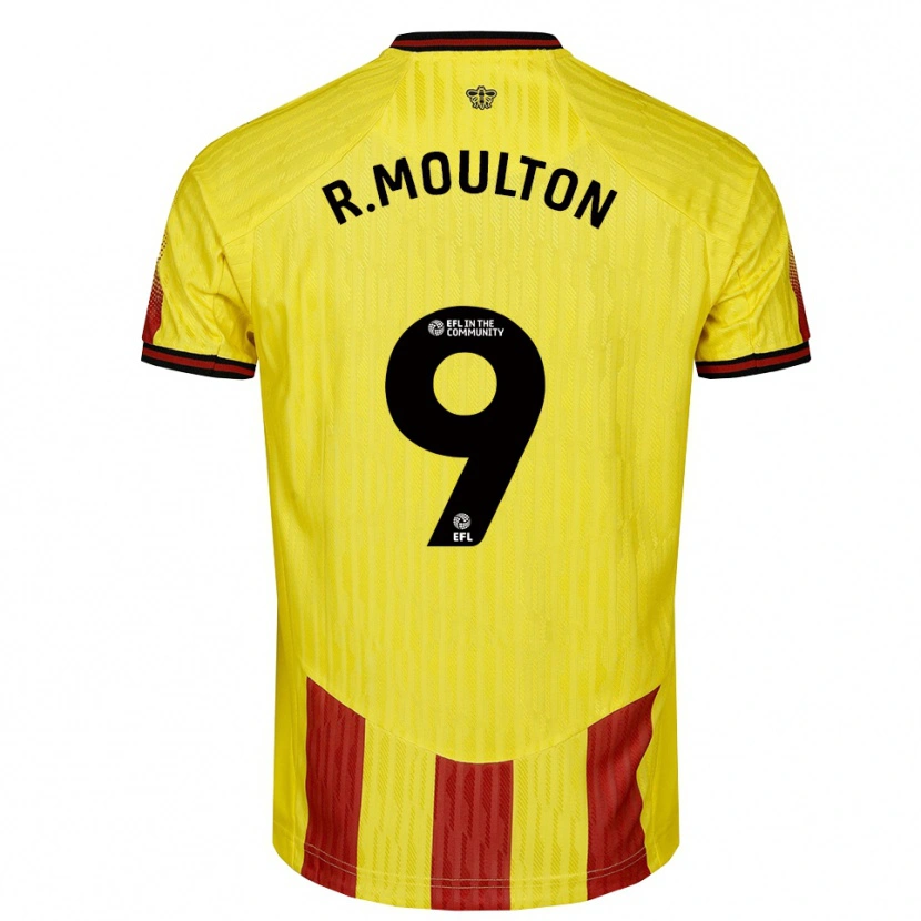 Danxen Heren Remiero Moulton #9 Geel Rood Thuisshirt Thuistenue 2025/26 T-Shirt België