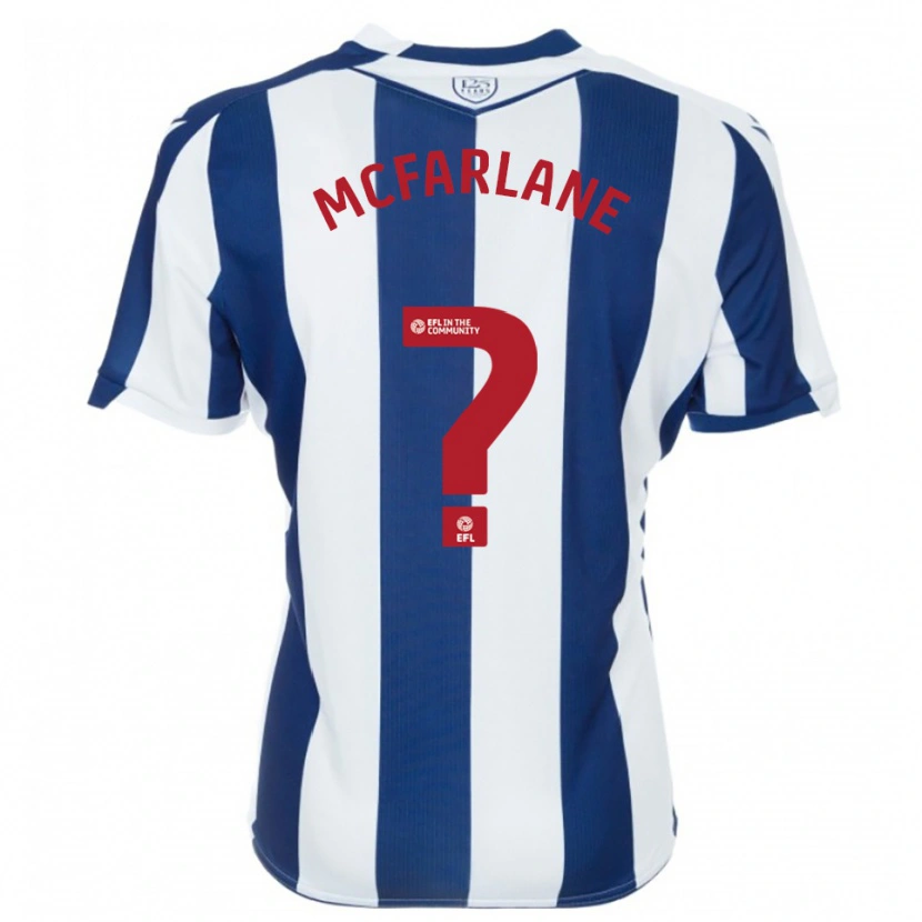 Danxen Heren Ellie Mcfarlane #0 Marine Wit Thuisshirt Thuistenue 2025/26 T-Shirt België