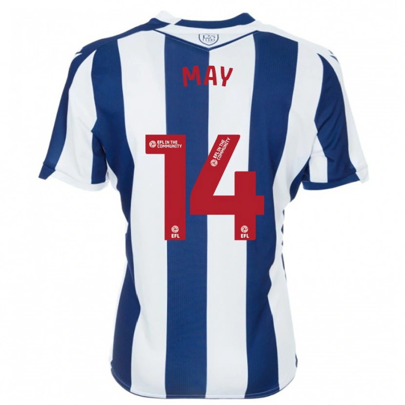 Danxen Heren Ellie May #14 Marine Wit Thuisshirt Thuistenue 2025/26 T-Shirt België
