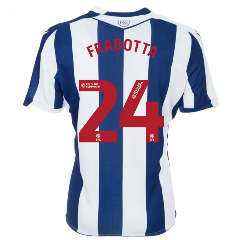 Danxen Heren Gianluca Frabotta #24 Marine Wit Thuisshirt Thuistenue 2025/26 T-Shirt België