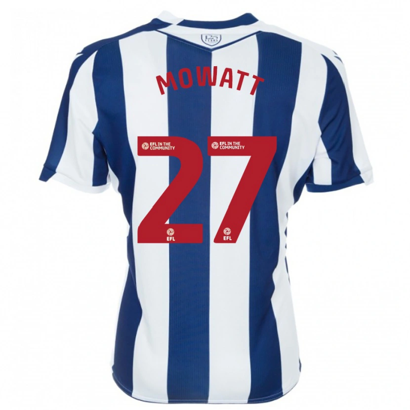 Danxen Heren Alex Mowatt #27 Marine Wit Thuisshirt Thuistenue 2025/26 T-Shirt België