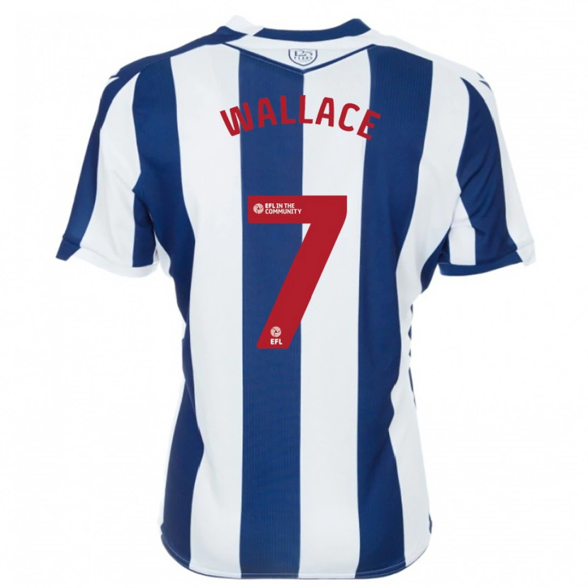 Danxen Heren Jed Wallace #7 Marine Wit Thuisshirt Thuistenue 2025/26 T-Shirt België