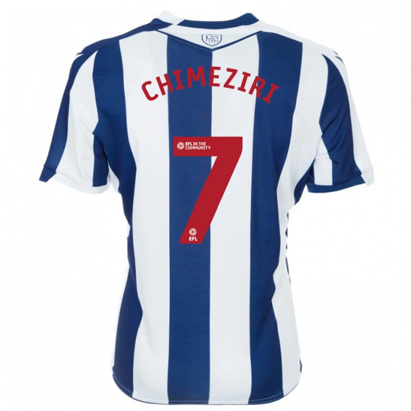 Danxen Heren Dan Chimeziri #7 Marine Wit Thuisshirt Thuistenue 2025/26 T-Shirt België