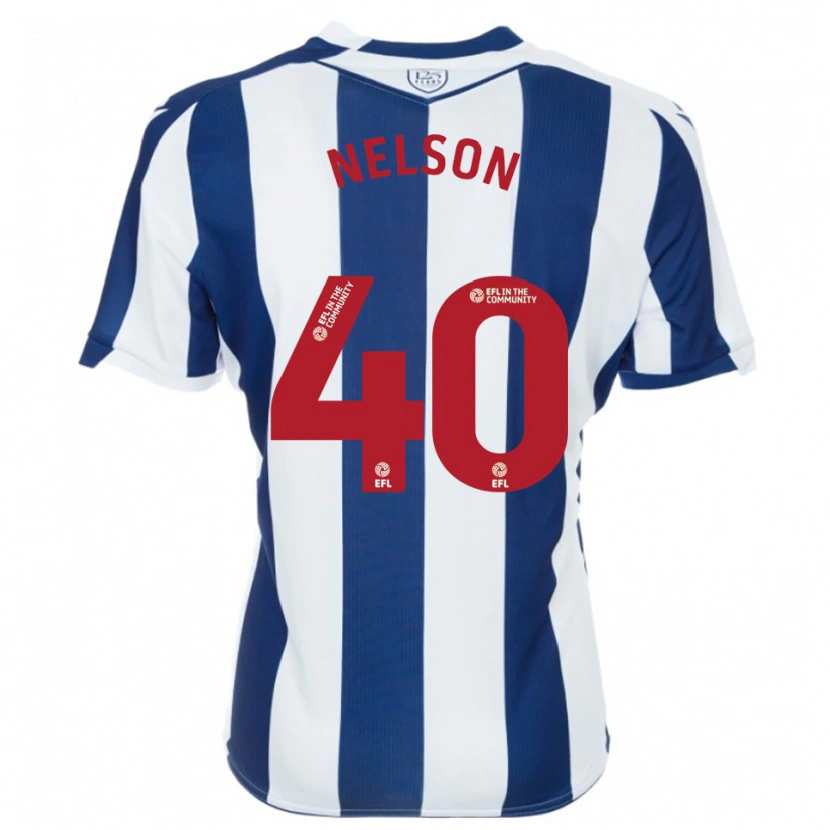 Danxen Heren Deago Nelson #40 Marine Wit Thuisshirt Thuistenue 2025/26 T-Shirt België