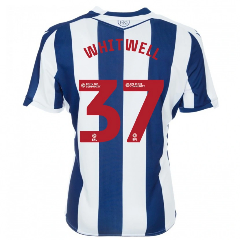 Danxen Heren Harry Whitwell #37 Marine Wit Thuisshirt Thuistenue 2025/26 T-Shirt België