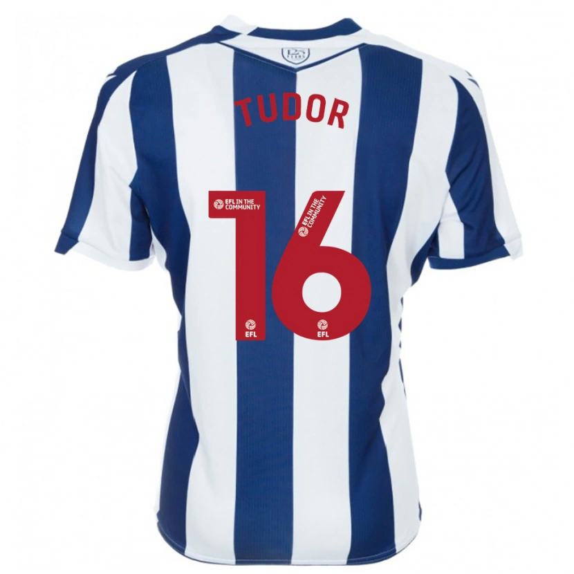 Danxen Heren Sophie Tudor #16 Marine Wit Thuisshirt Thuistenue 2025/26 T-Shirt België