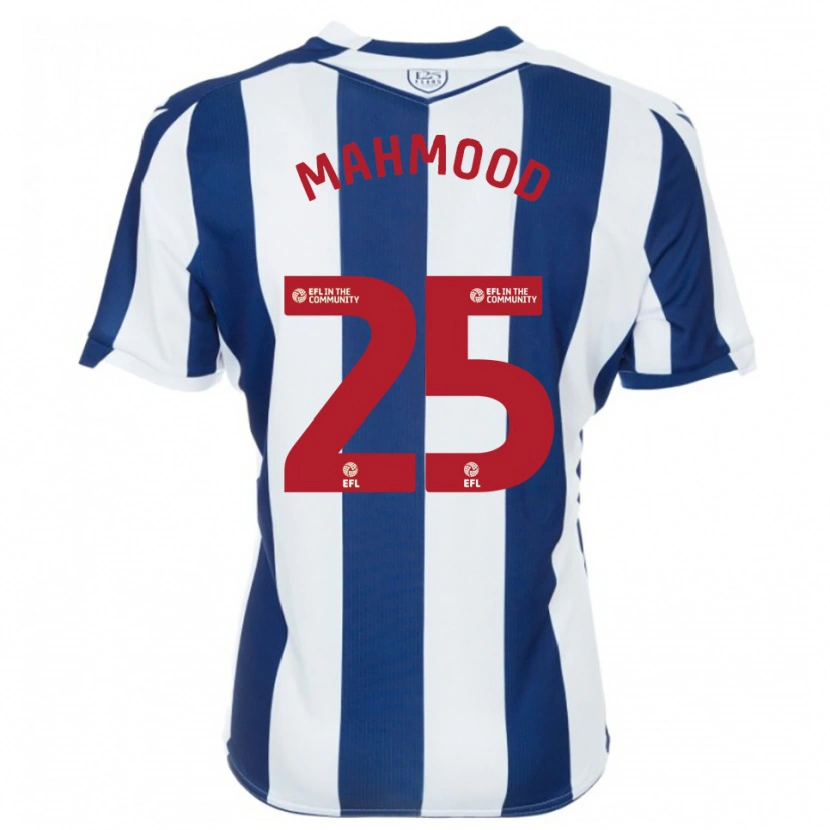 Danxen Heren Mahmood #25 Marine Wit Thuisshirt Thuistenue 2025/26 T-Shirt België