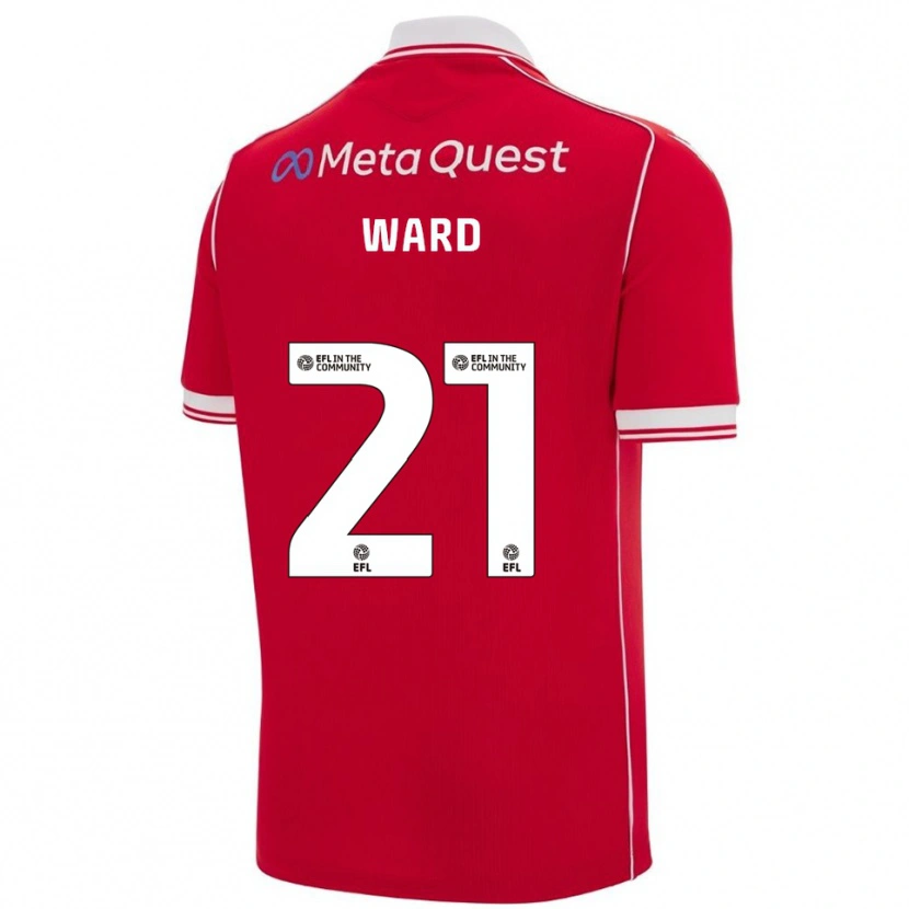 Danxen Heren Danny Ward #21 Rood Wit Thuisshirt Thuistenue 2025/26 T-Shirt België