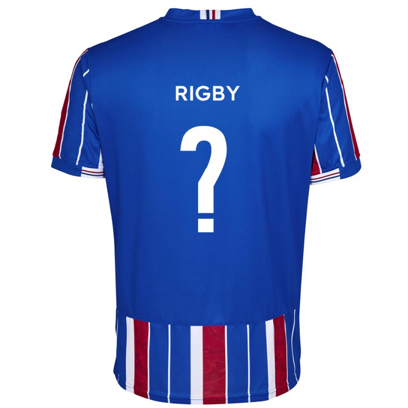 Danxen Heren Simon Rigby #0 Blauw Rood Wit Thuisshirt Thuistenue 2025/26 T-Shirt België