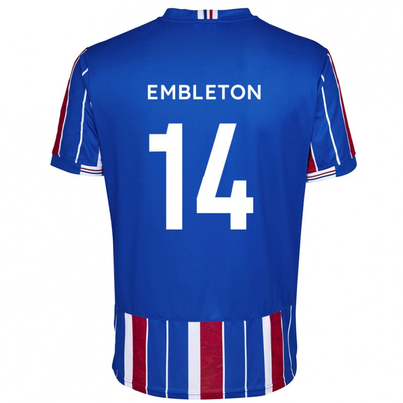 Danxen Heren Elliot Embleton #14 Blauw Rood Wit Thuisshirt Thuistenue 2025/26 T-Shirt België
