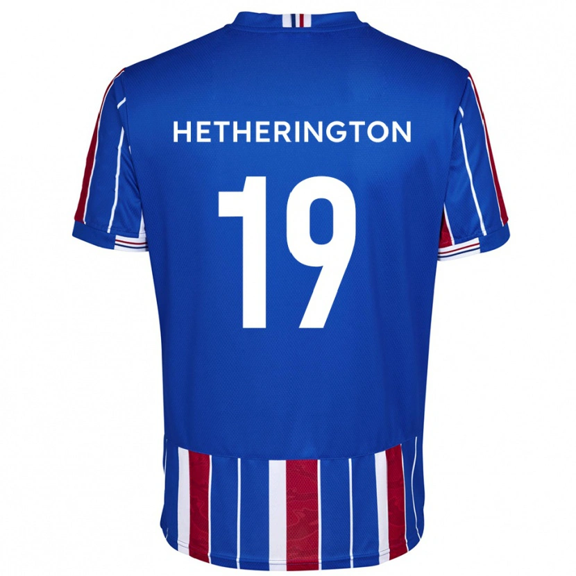 Danxen Heren Sam Hetherington #19 Blauw Rood Wit Thuisshirt Thuistenue 2025/26 T-Shirt België