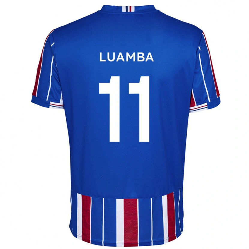 Danxen Heren Junior Luamba #11 Blauw Rood Wit Thuisshirt Thuistenue 2025/26 T-Shirt België