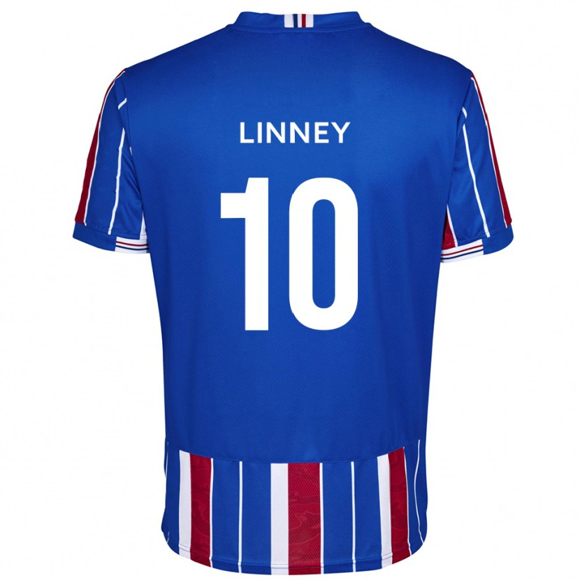 Danxen Heren Regan Linney #10 Blauw Rood Wit Thuisshirt Thuistenue 2025/26 T-Shirt België