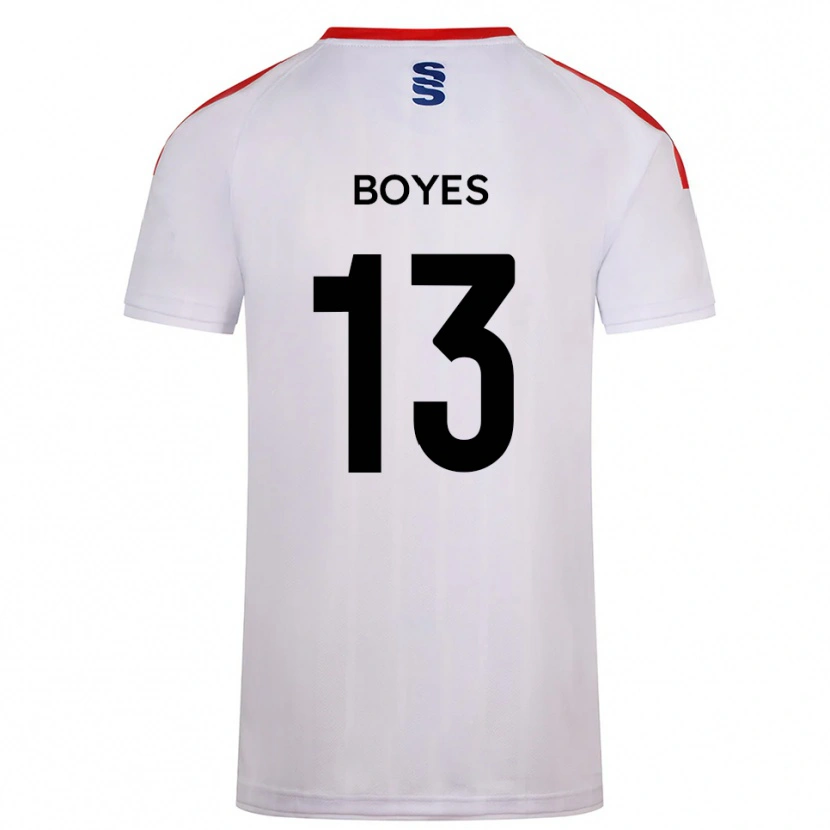 Danxen Heren Patrick Boyes #13 Wit Marine Thuisshirt Thuistenue 2025/26 T-Shirt België
