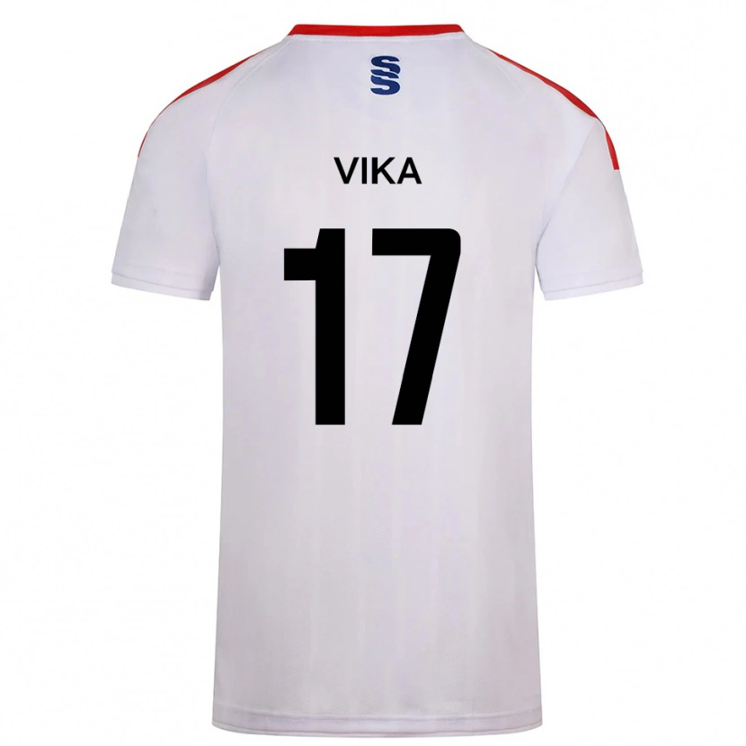 Danxen Heren Destin Vika #17 Wit Marine Thuisshirt Thuistenue 2025/26 T-Shirt België