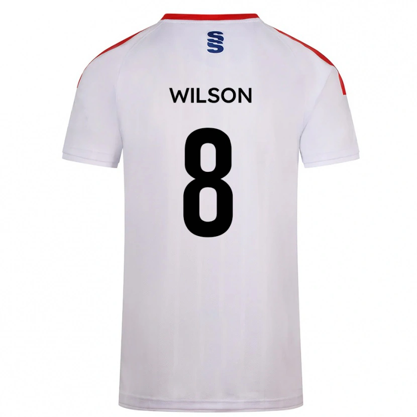 Danxen Heren George Wilson #8 Wit Marine Thuisshirt Thuistenue 2025/26 T-Shirt België