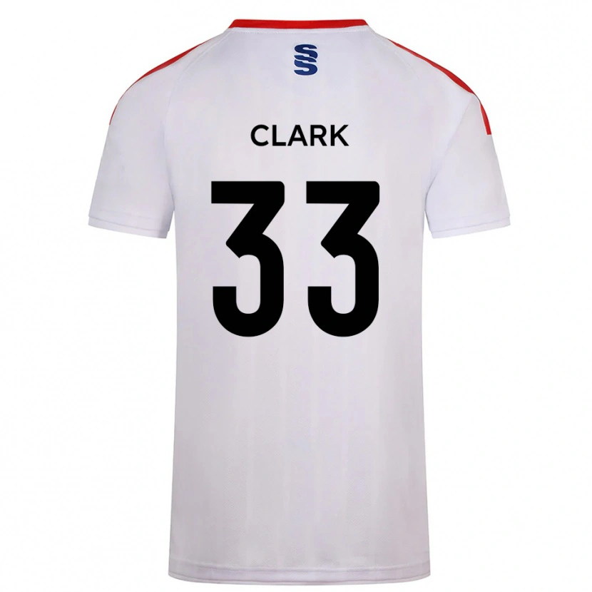 Danxen Heren Charlie Clark #33 Wit Marine Thuisshirt Thuistenue 2025/26 T-Shirt België