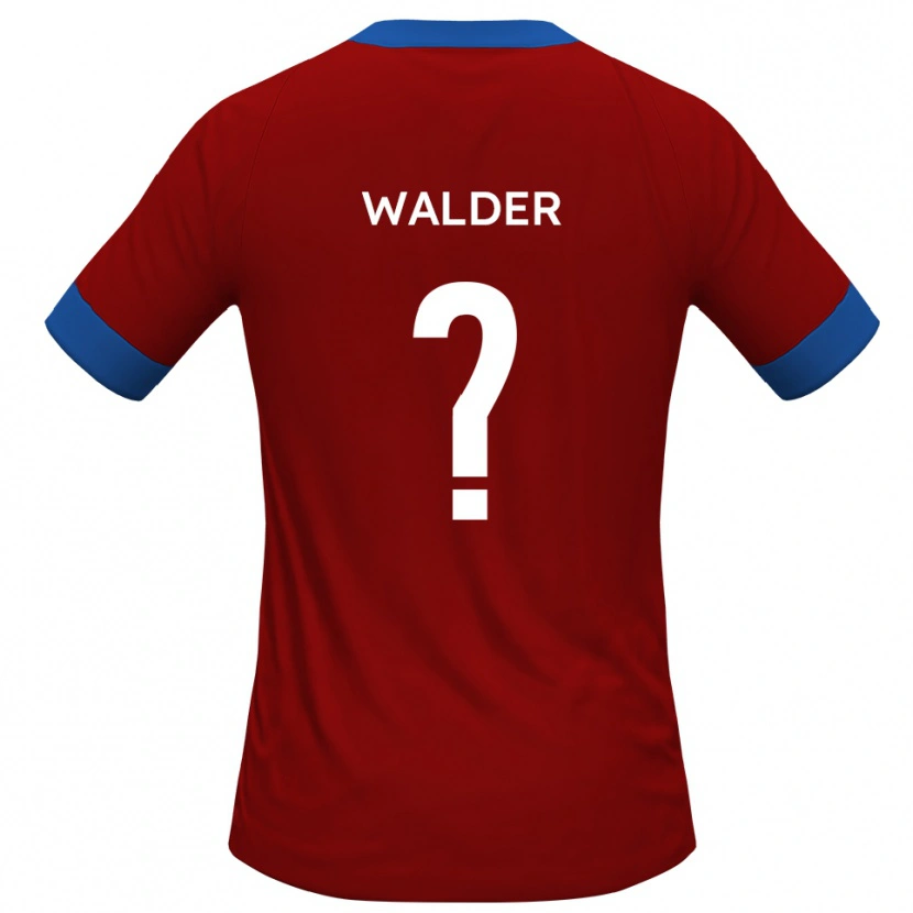 Danxen Heren Alex Walder #0 Rood Blauw Thuisshirt Thuistenue 2025/26 T-Shirt België