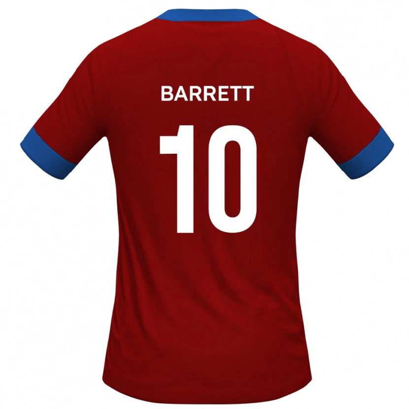 Danxen Heren Josh Barrett #10 Rood Blauw Thuisshirt Thuistenue 2025/26 T-Shirt België
