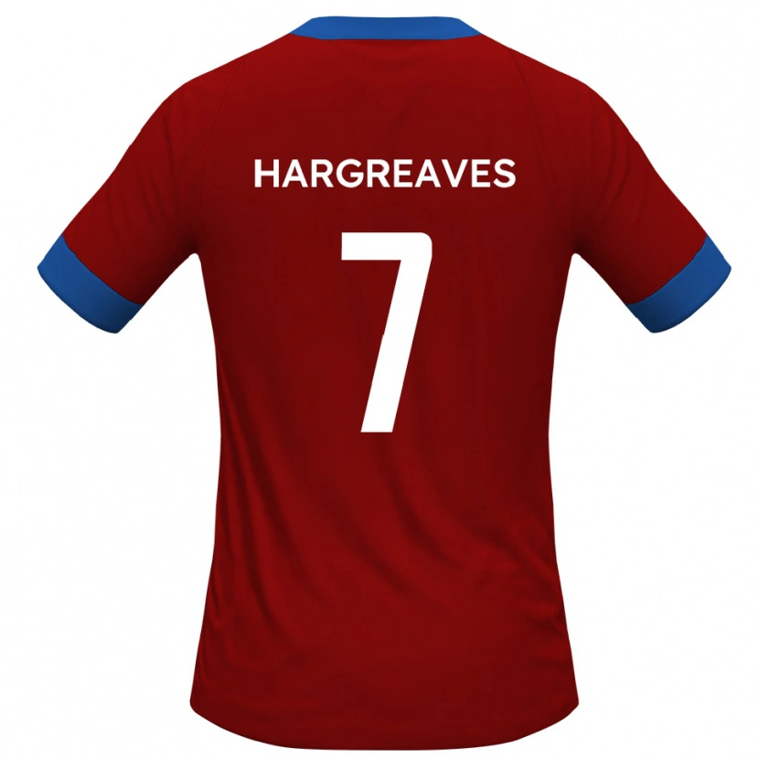 Danxen Heren Cameron Hargreaves #7 Rood Blauw Thuisshirt Thuistenue 2025/26 T-Shirt België