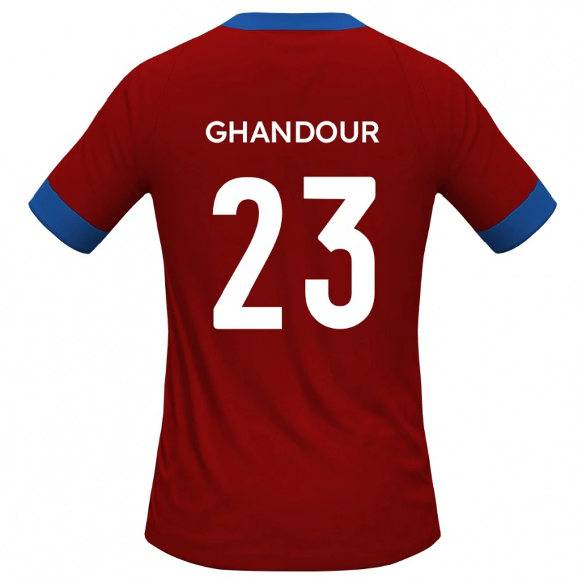 Danxen Heren Hady Ghandour #23 Rood Blauw Thuisshirt Thuistenue 2025/26 T-Shirt België