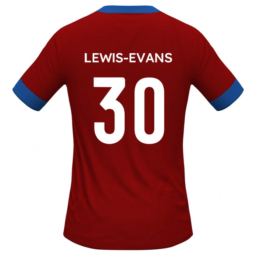 Danxen Heren Joe Lewis-Evans #30 Rood Blauw Thuisshirt Thuistenue 2025/26 T-Shirt België
