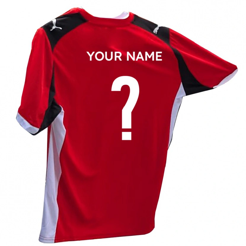 Danxen Heren Uw Naam #0 Rood Wit Thuisshirt Thuistenue 2025/26 T-Shirt België