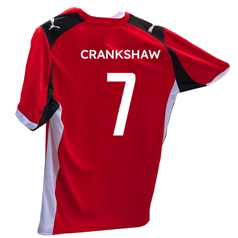 Danxen Heren Ollie Crankshaw #7 Rood Wit Thuisshirt Thuistenue 2025/26 T-Shirt België