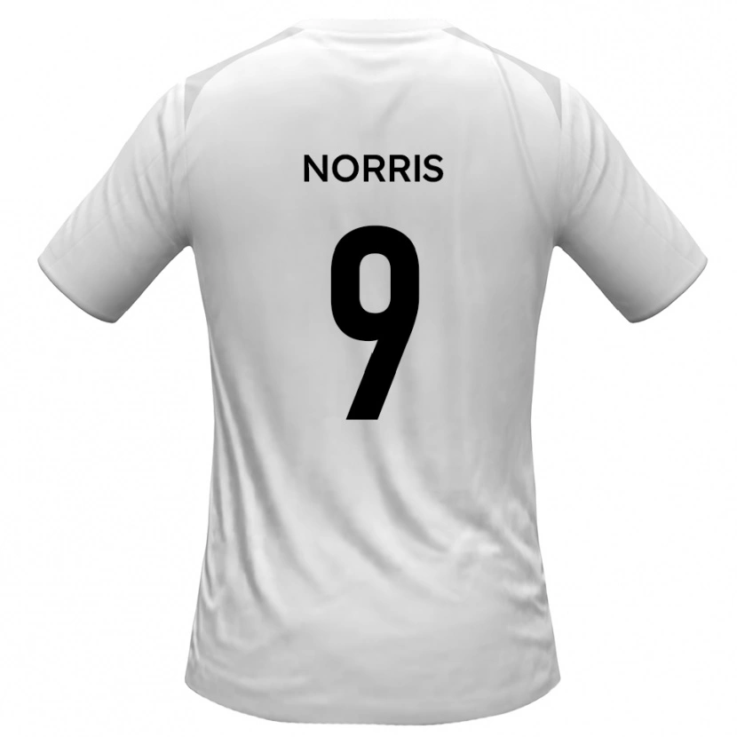 Danxen Heren Luke Norris #9 Wit Grijs Thuisshirt Thuistenue 2025/26 T-Shirt België