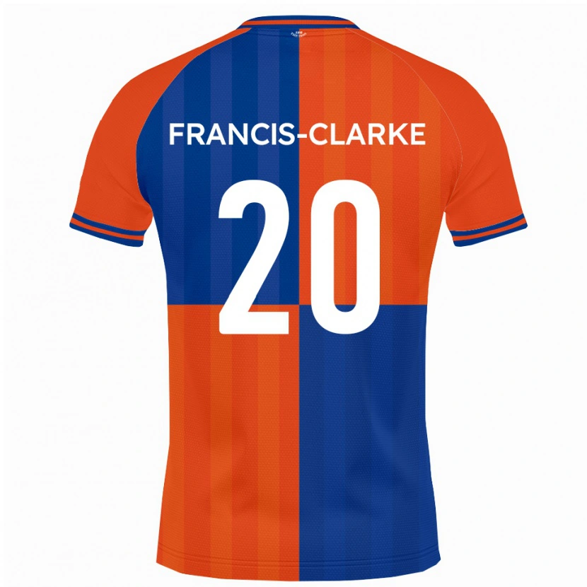 Danxen Heren Aidan Francis-Clarke #20 Oranje Koningsblauw Thuisshirt Thuistenue 2025/26 T-Shirt België